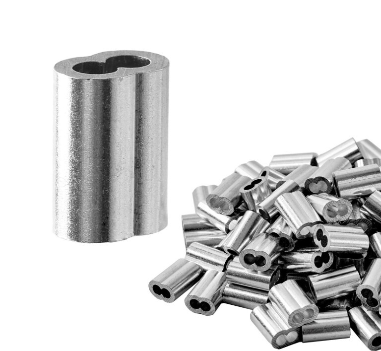 1/8″ (3Mm) Aluminum Crimping Loop Sleeve for Wire Rope, Cable Ferrule (100Pcs)