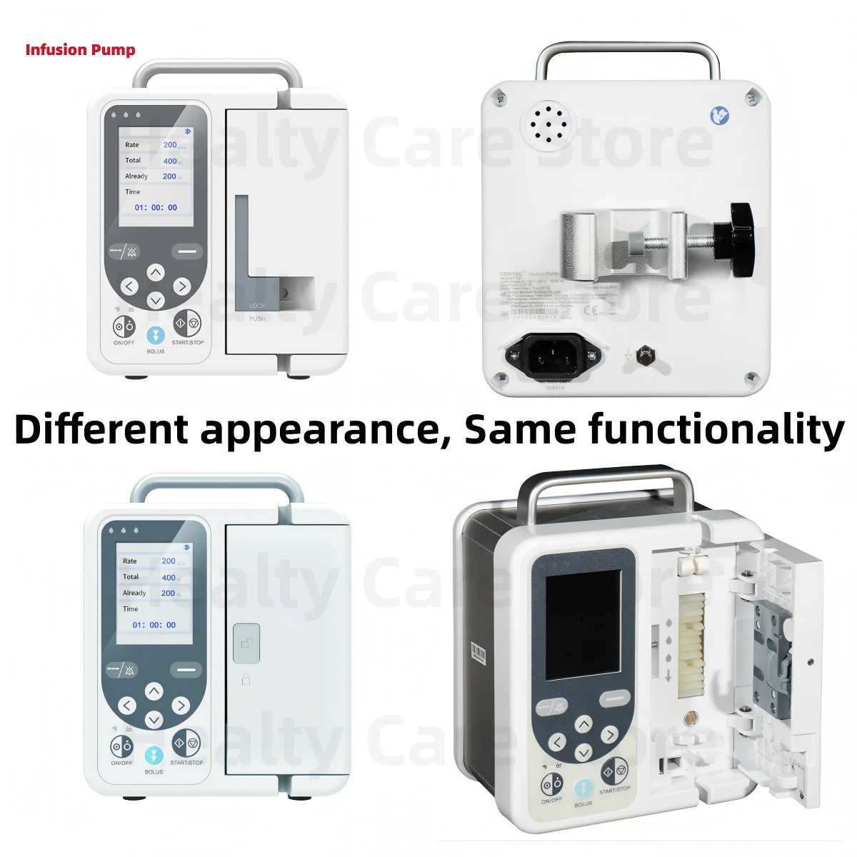 High-Precision Electric Infusion Pump 0.1-1800ml/h Adjustable Class II Type IPX