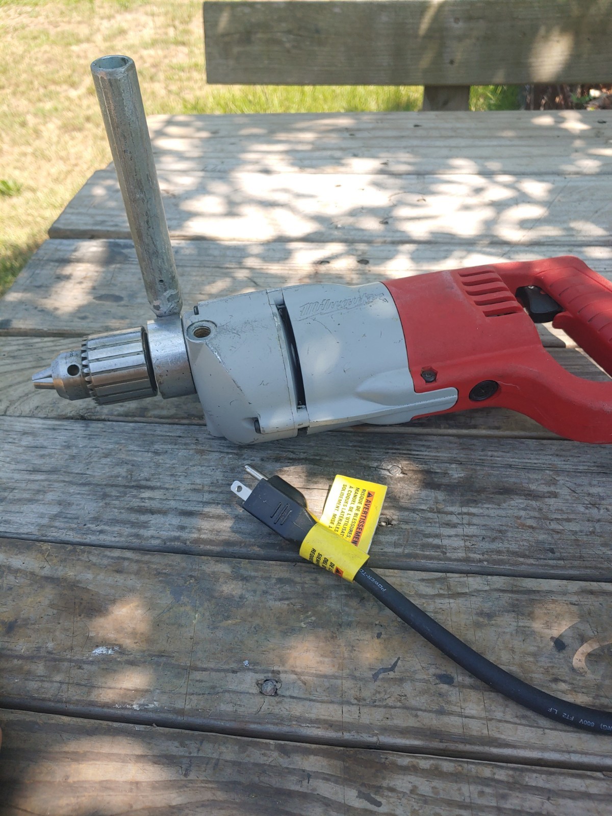 Milwaukee 1107-1 1/2″ Heavy Duty D-handle Drill. USA. Serviced.