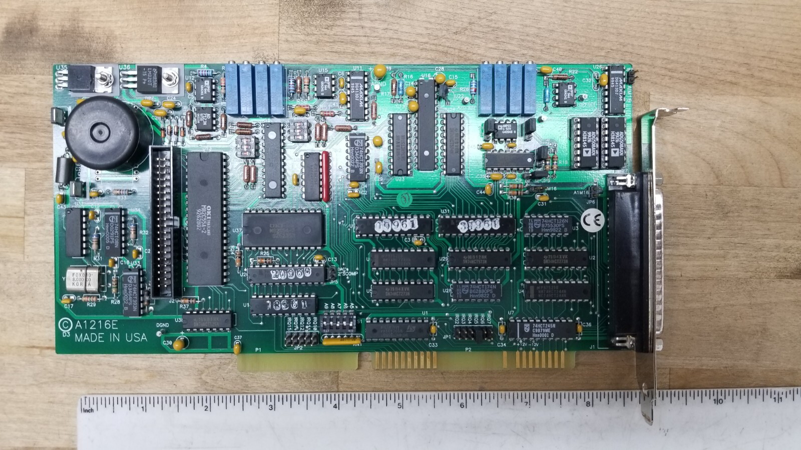 Acces A1216E Rev D ISA Analog and Digital I/O Card