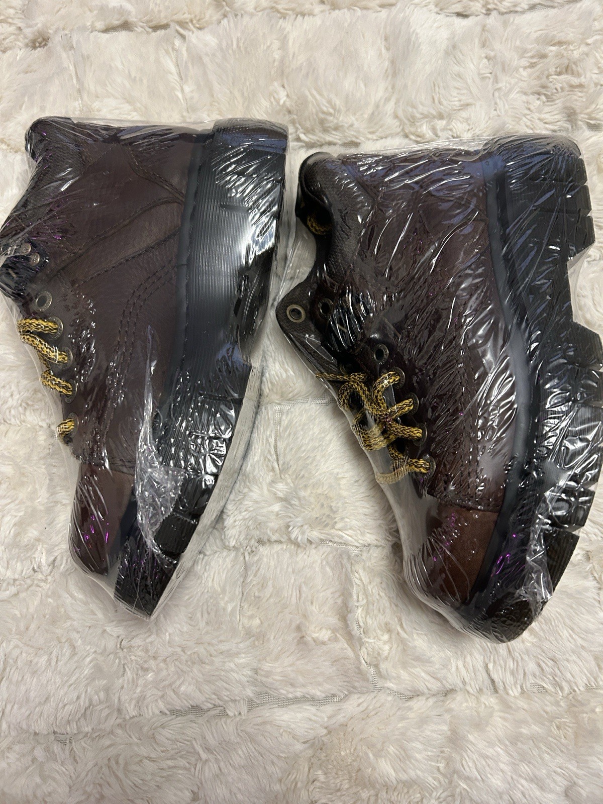 Dr. Martens SoftWair Brown Leather Lace-Up Work Boots EH US 7 Medium Bouncing