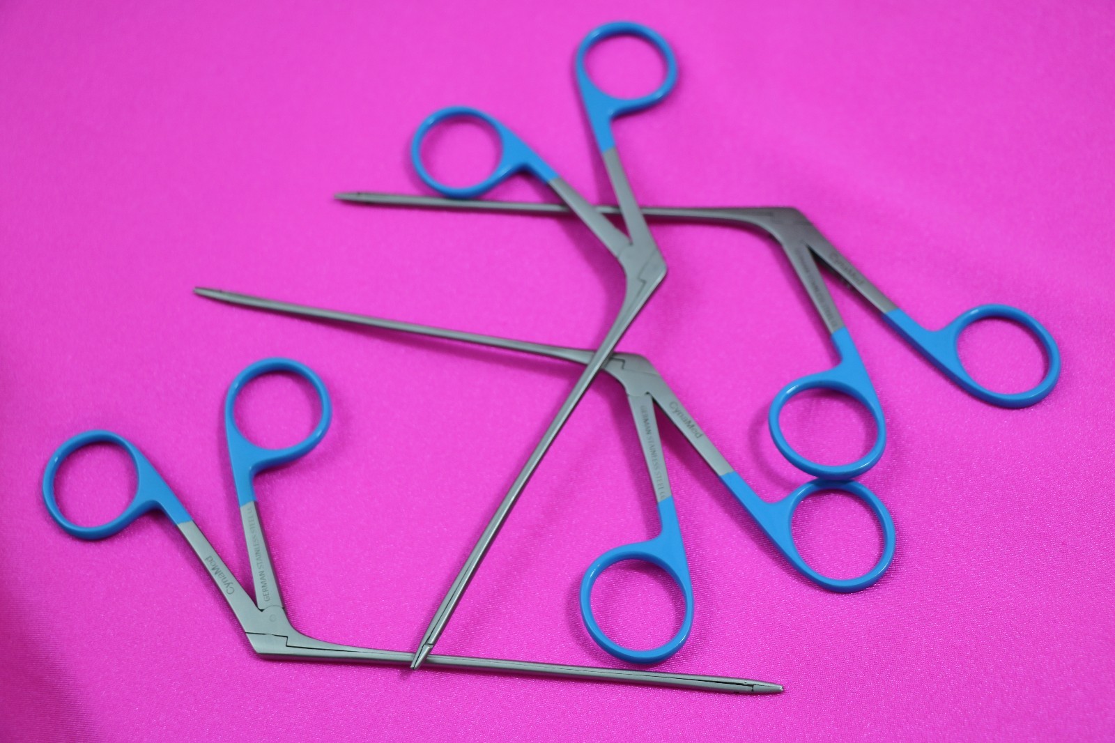 4 GERMAN STAINLESS HARTMAN MICRO ALLIGATOR FORCEPS 5.5″ SERRATED ENT INSTRUMENTS