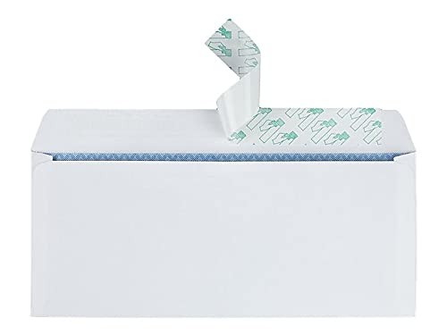#10 Security Tinted Envelopes Redi-Strip Windowless White 4.125 x 9.5 500 Box