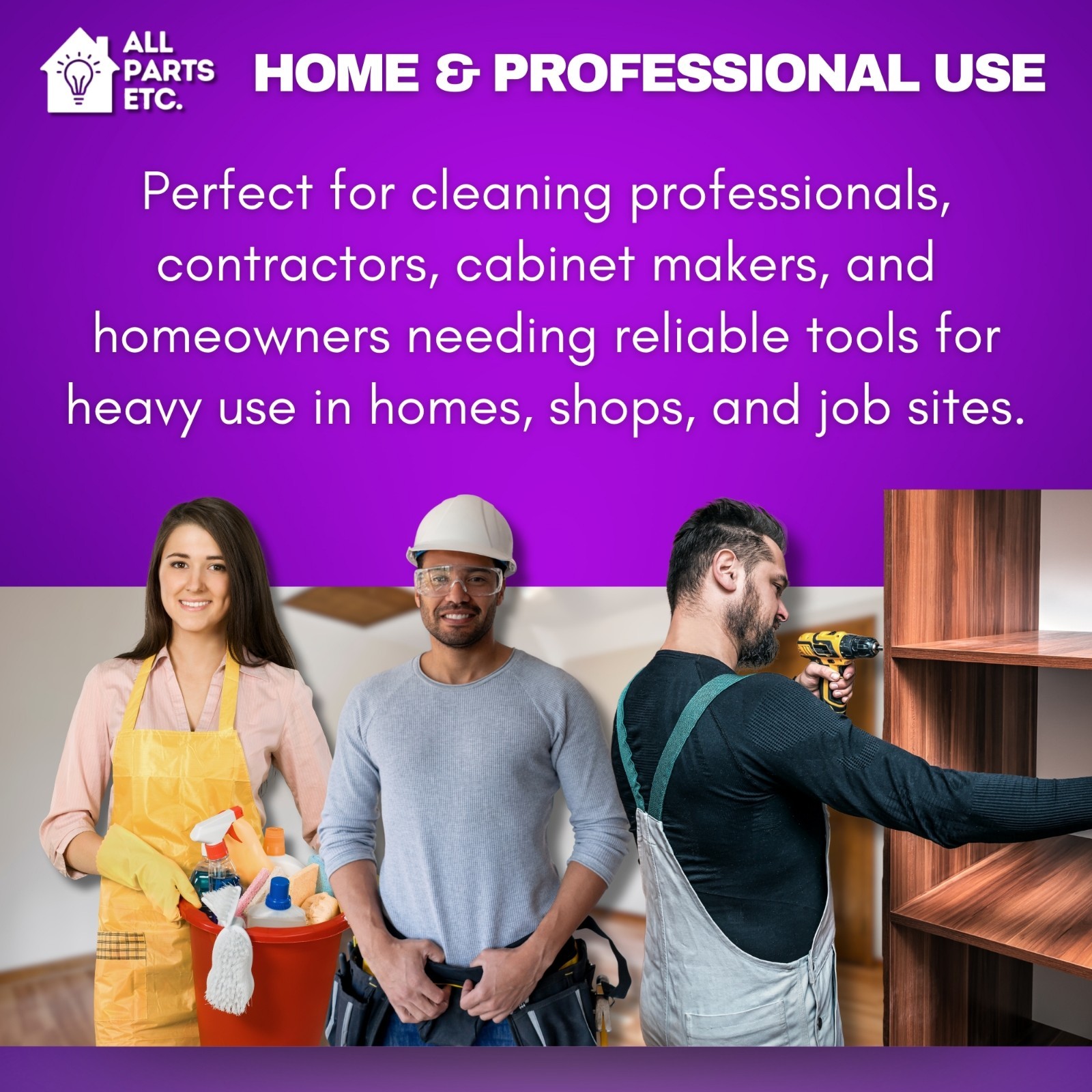 Commercial Backpack Vacuum Attachment Kit 1 1/2″ – for ProTeam and more