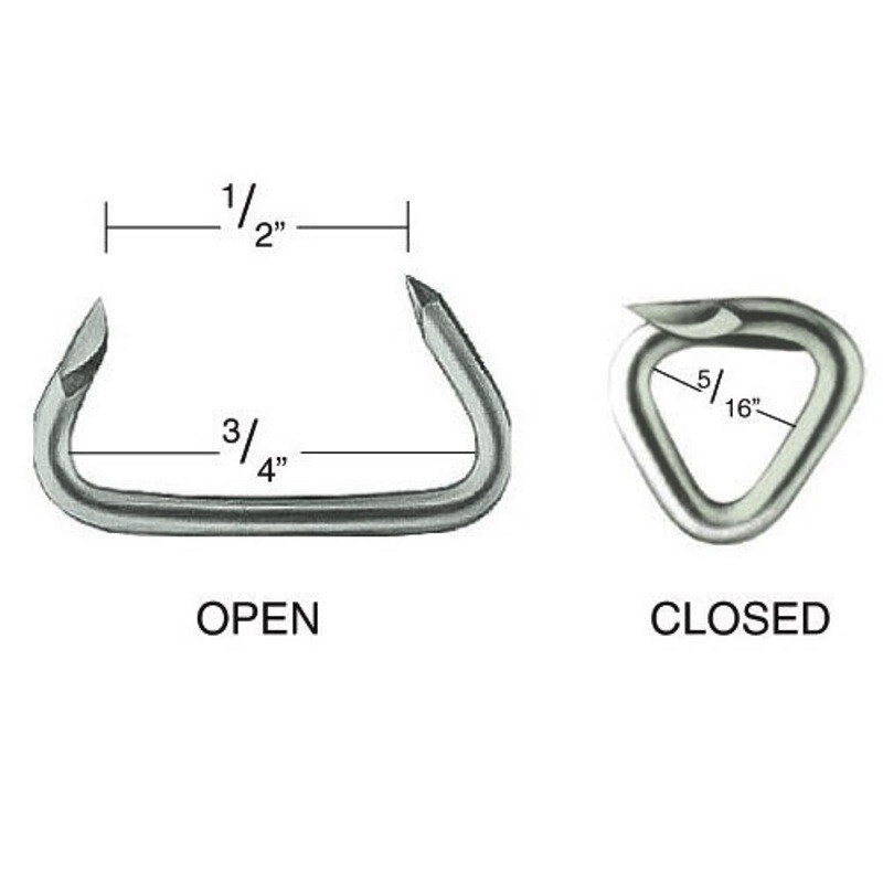 C.S. Osborne 5 lbs 3/4″ Stainless Steel Hog Rings #1444SS-5 for Upholstery