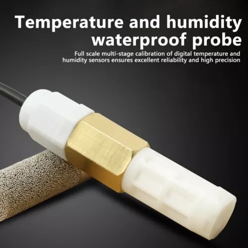DC5-28V Temperature & Humidity Sensor Waterproof Probe RS485 For MODBUS RTU NEW