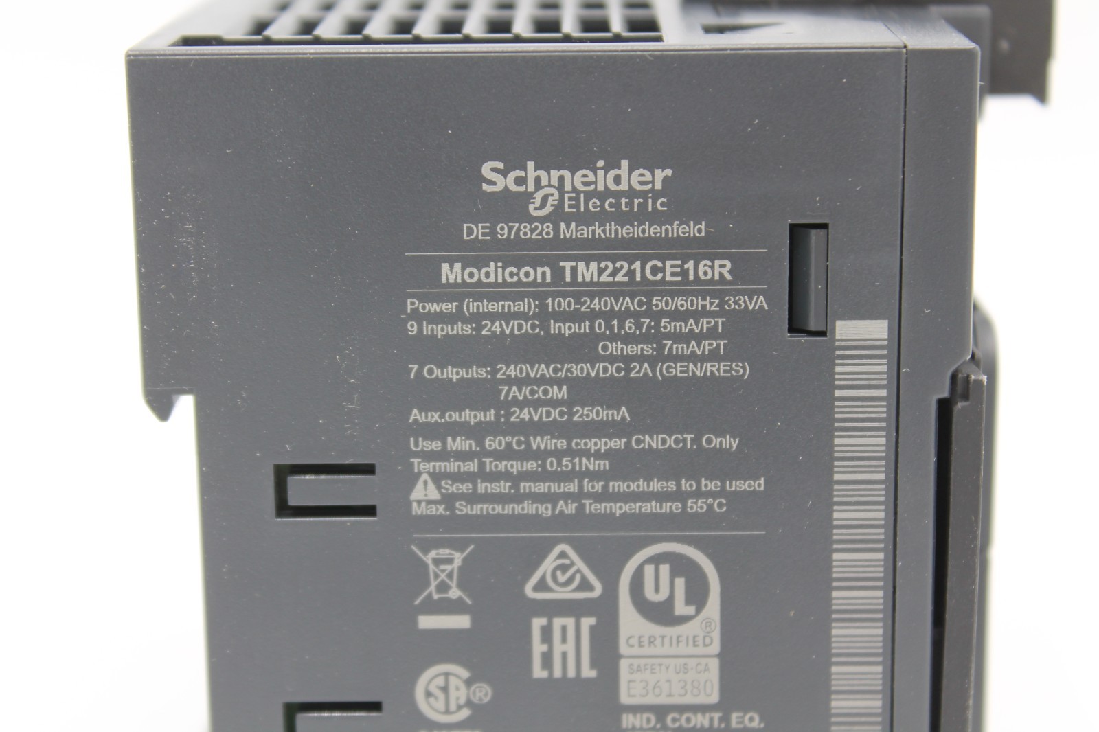 Schneider Electric TM221CE16R Modicon M221 Controller 064875 (NEW IN BOX)