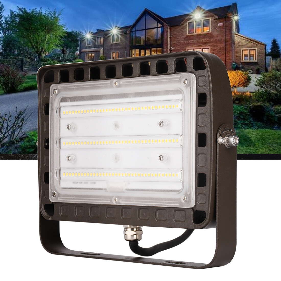 50W LED Flood Light Spotlight Outdoor Garden Yard Security Wall Lamp 4PACK