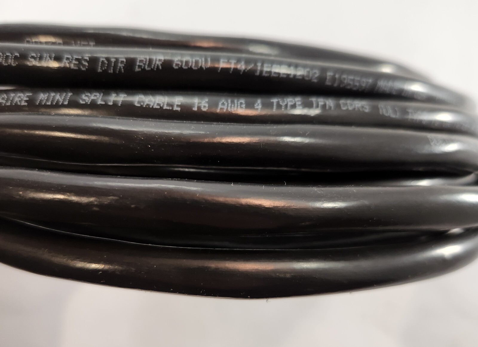 DuctlessAire – E195597 – 22′ Mini Split Cable – Type TC or TC-ER – 16 AWG