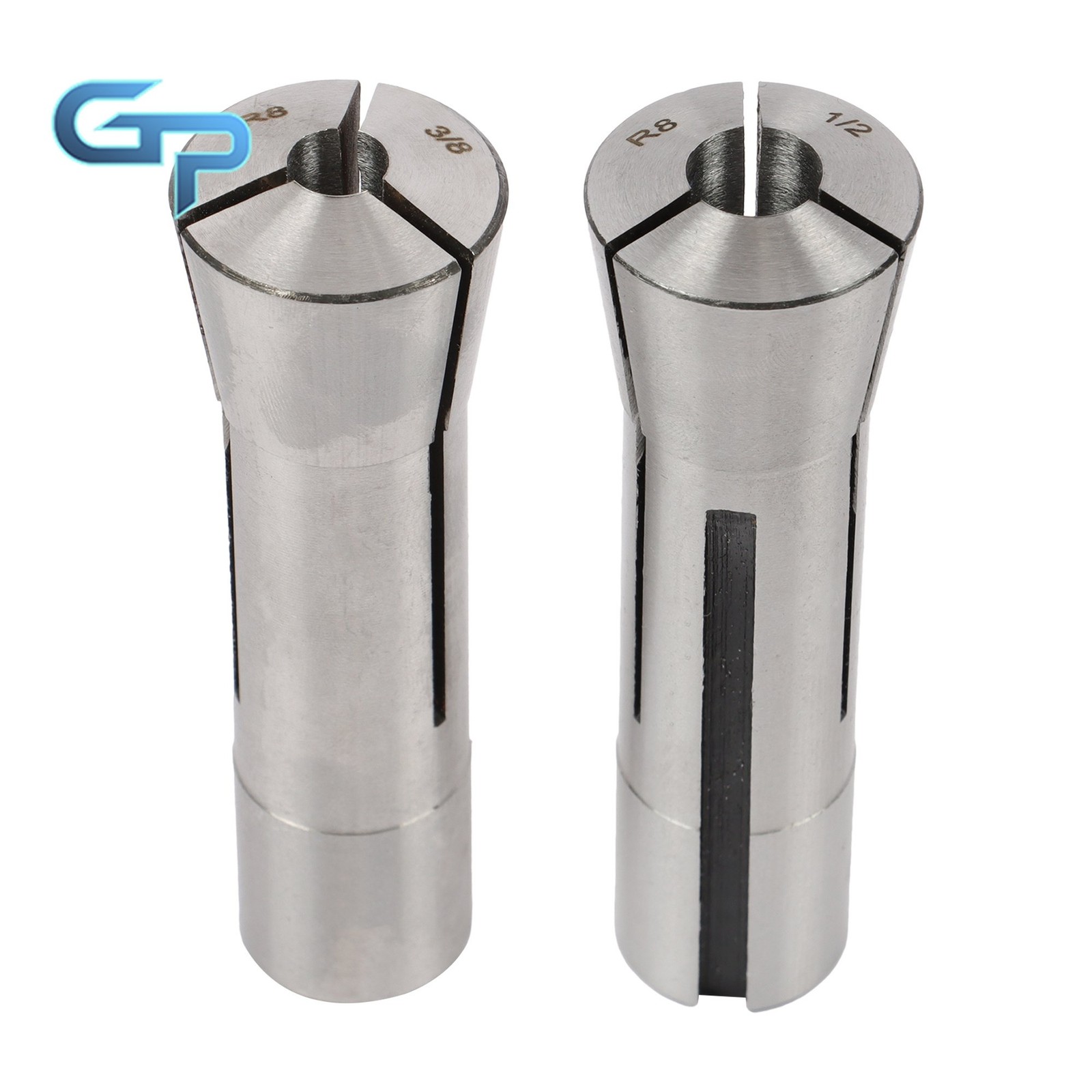 8 Piece R8 Collet Set 1/8″ 1/4″ 3/8″ 1/2″ 5/8″ 3/4″ 7/8″ Precision Ground