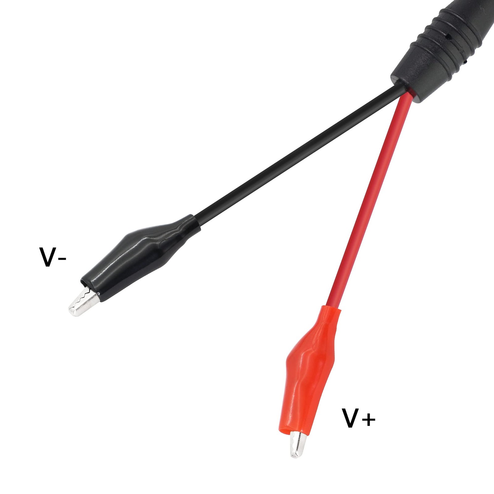 Alligator Clip to USB Test Leads Red Black Wire 5A Current 50cm Cable