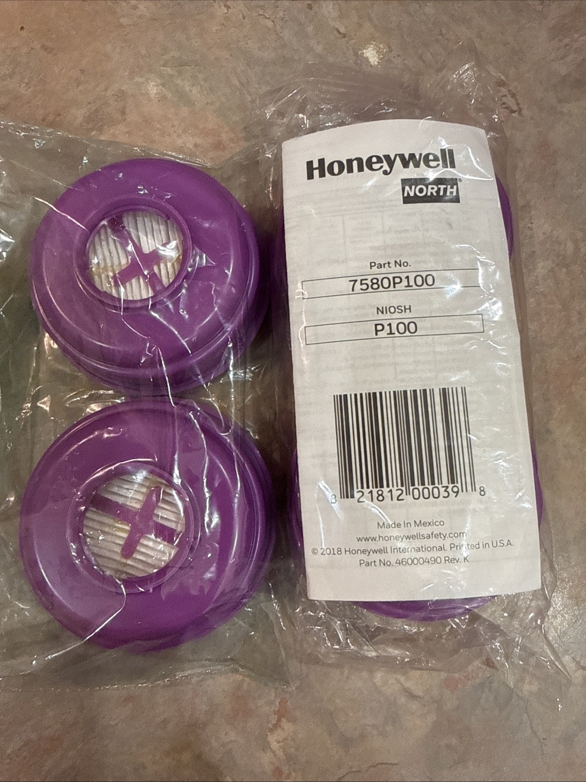 Honeywell North 7580P100 & 7581P100L P100 OV/P100 Filter Bundle New