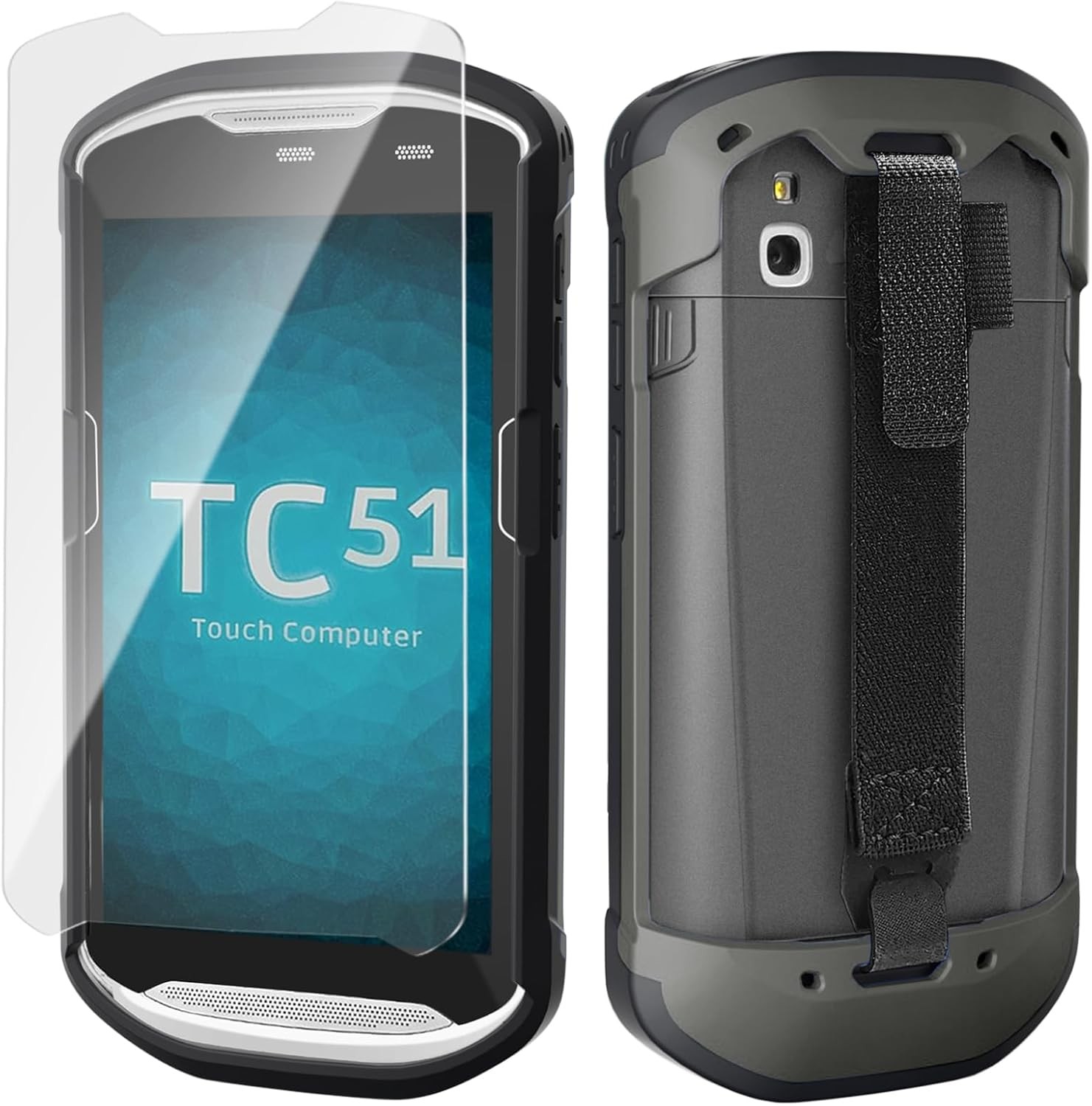 Upgraded Protective Cover Case w/ Strap for Zebra TC51 TC52 TC56 TC57 TC510K