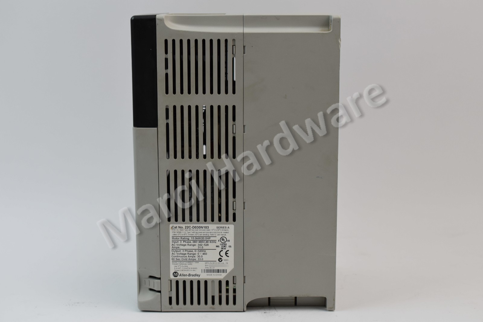 Allen Bradley 22C-D030N103 /A PowerFlex 400 480VAC 3-Phase 30A Fan & Pump Drive