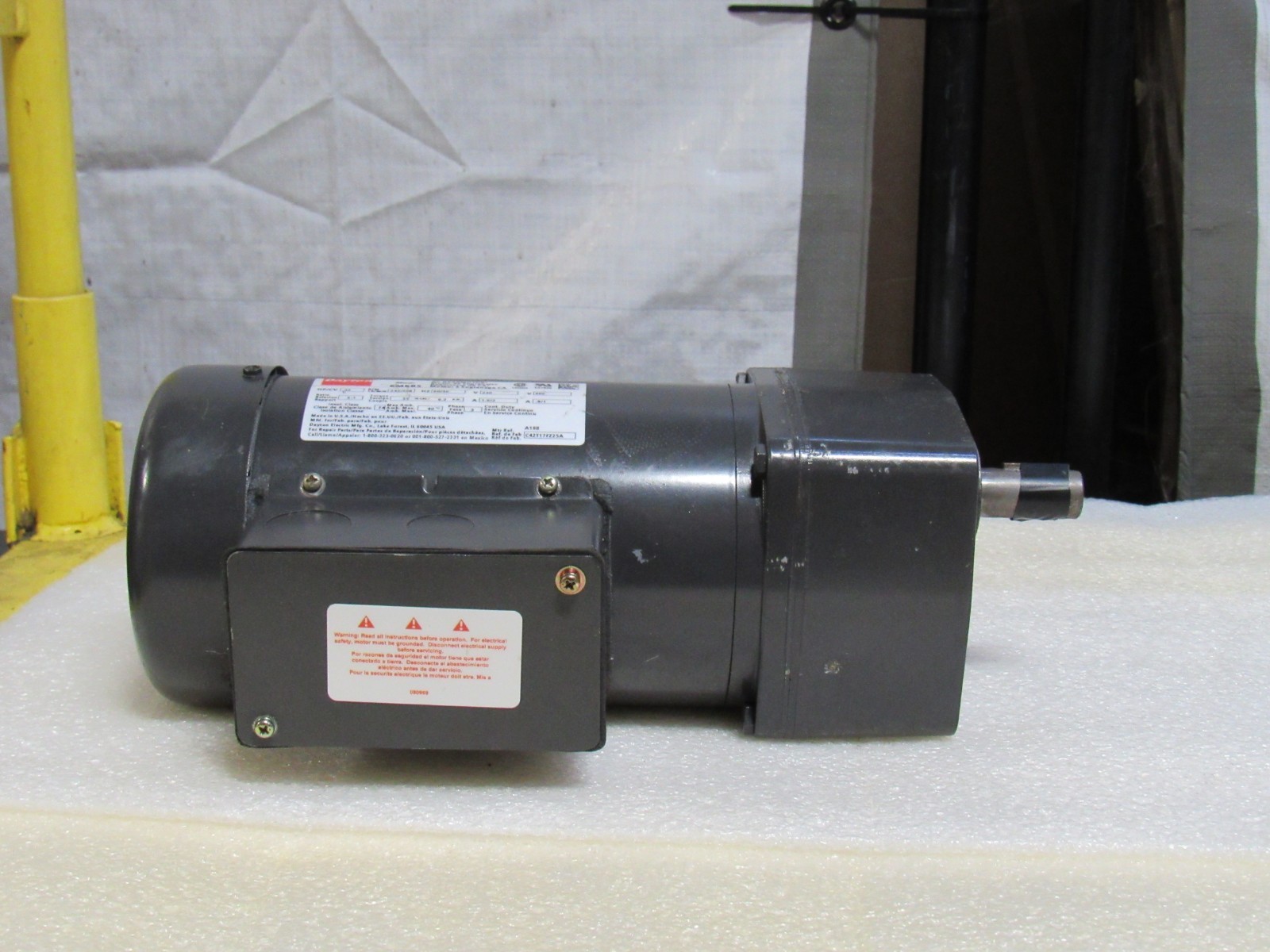 #4 Dayton 4M262J Condenser Fan Motor 1/3 Hp 208-230V 1Ph 825Rpm 48YZ Frame