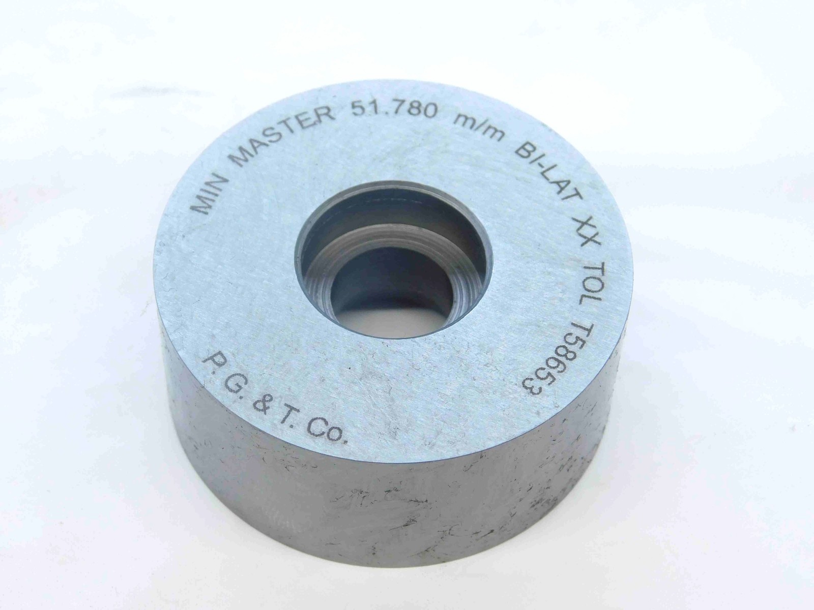 51.780 CLASS XX METRIC PIN PLUG GAGE 52.000 -.220 UNDERSIZE 52 mm 2.0386 51.78