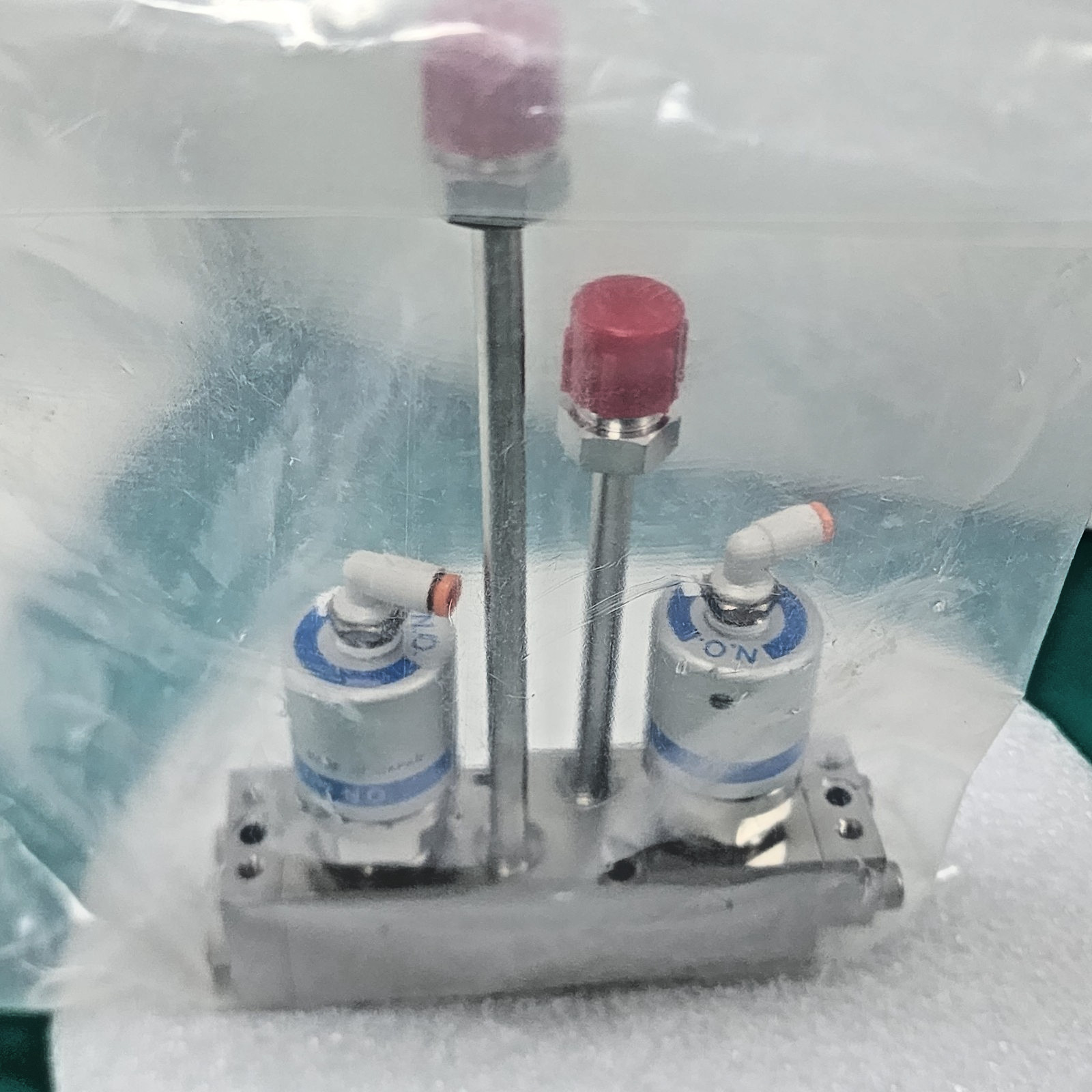 Fujikin C No. 591746 2xO.P. 0.5~0.6 MPa, Type N.O. Valve Assy,Used,Japan+97337