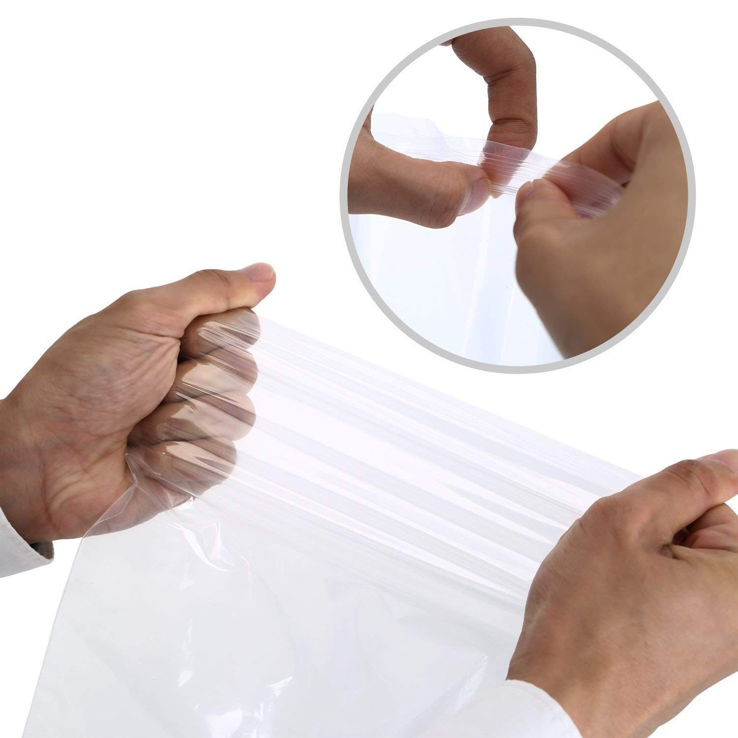 Gallon Storage,4mil Heavy Duty Zip Lock Bag Poly Baggies with Resealable Zip …