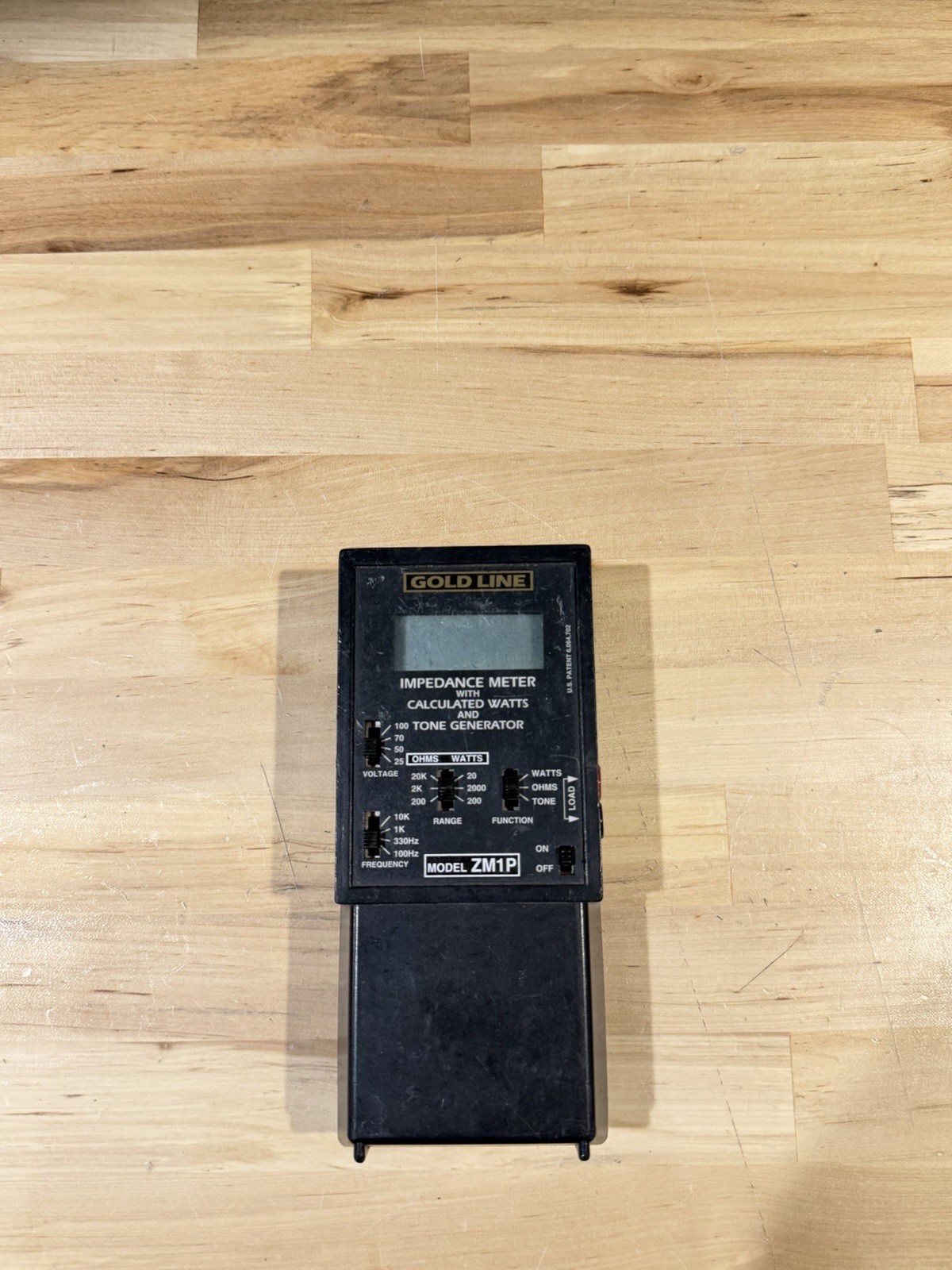 GOLDLINE ZM1P IMPEDANCE METER W/LEADS (PARTS ONLY) FOR PARTS DOESN’T WORK