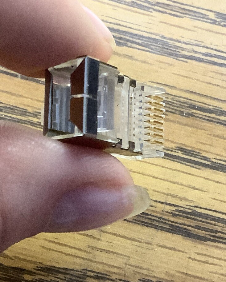 NOB Lot Of 57 Tyco CAT5E RJ45 Ground Type Connector