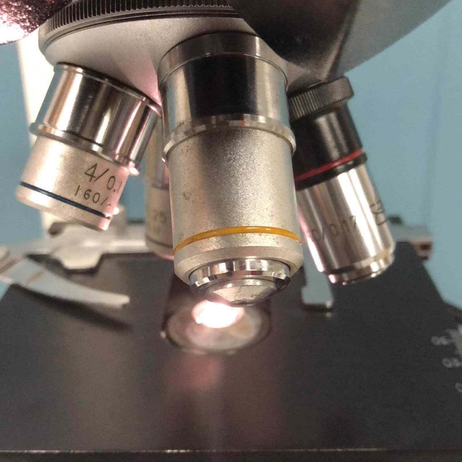 Amerel API MicroGold MICROSCOPE 4X 10X 40X & 100x OBJECTIVES professional