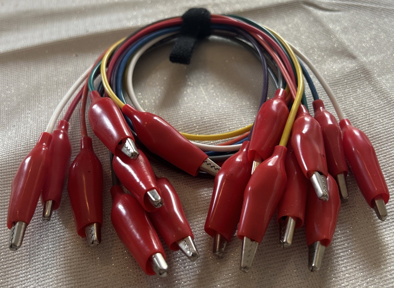 Zebra Instruments Zebra-Gators ZG003 Jumper Wires 8-Piece Alligator Lead Set Med