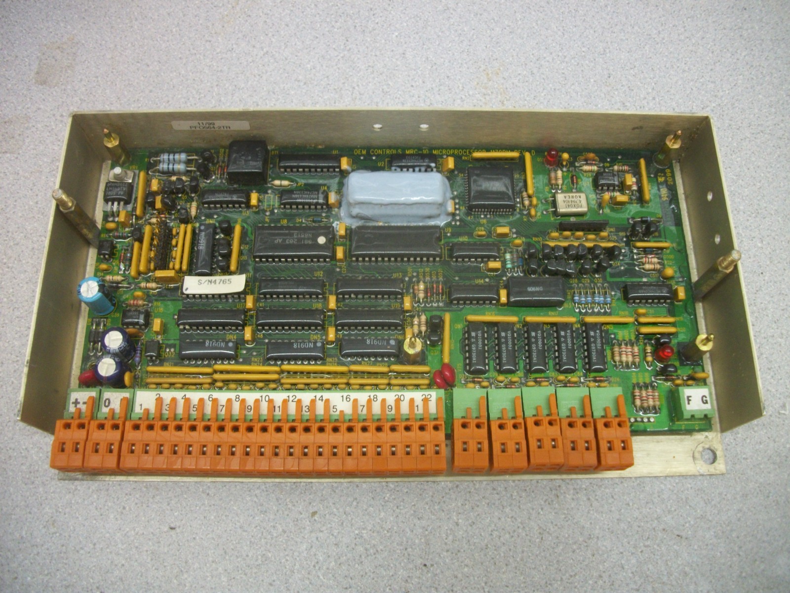 OEM CONTROLS MRC-10 MICROPROCESSOR UNIT 1170BM REV D