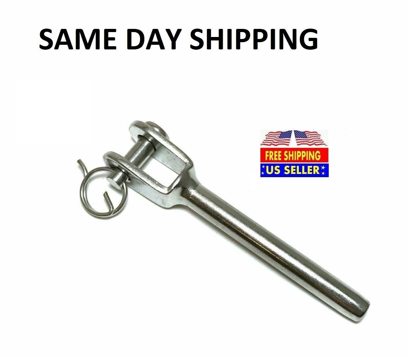 T316 Stainless Steel Jaw Swage End Fitting Cable Railing for 1/8″, 3/16″ & 1/4″