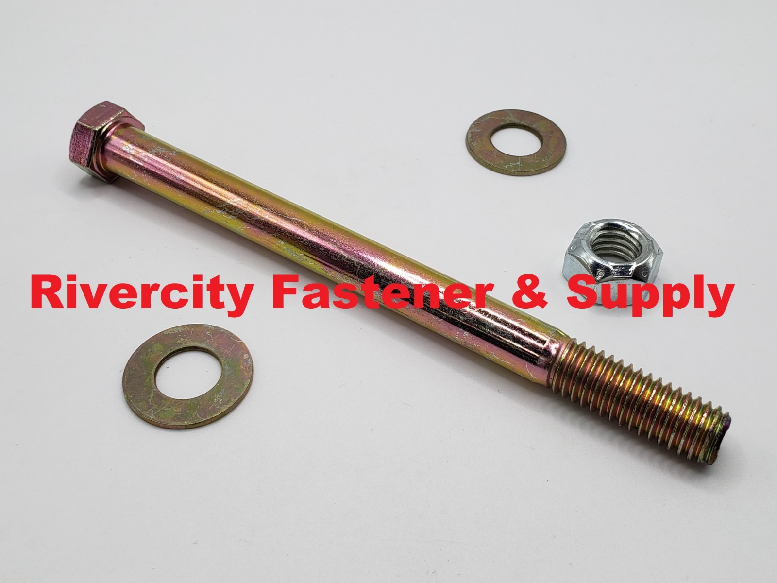 7/16-14 x 5-1/2 Hex Head Cap Screws 7/16-14 x 5.5 Grade 8 Bolts & Nuts & Washers