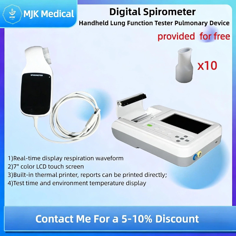SP100 Digital Spirometer – Handheld Lung Function Tester for Portable Home Use