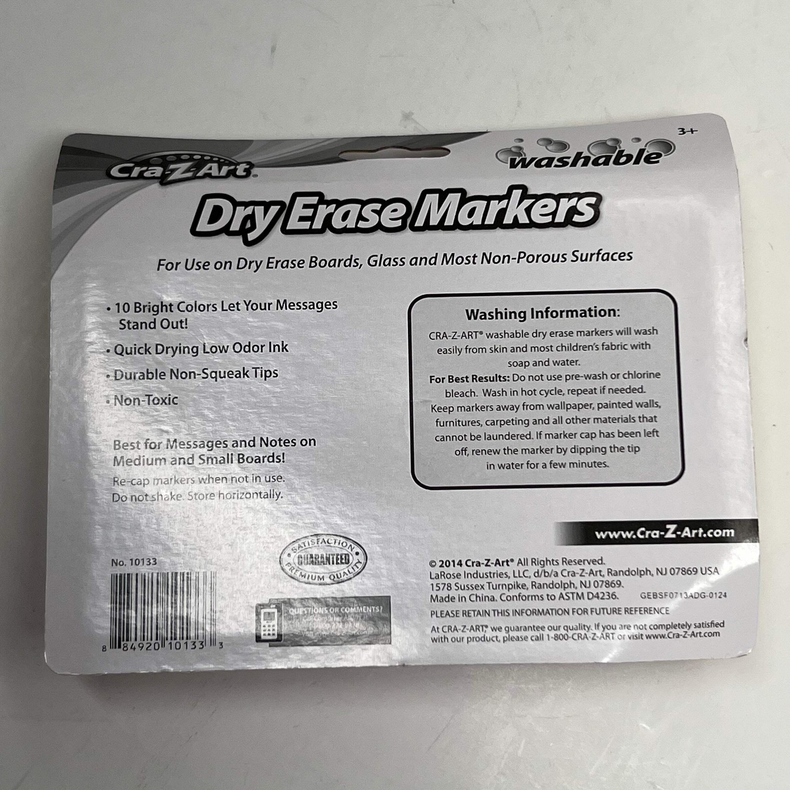 CRA-Z-ART (10 PACK) Washable School Dry Erase Markers 10133