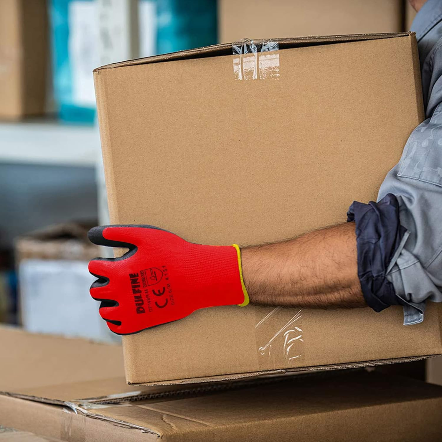 Safety Work Gloves for Men & Women, PU Coated Seamless Knit Grip | Smooth Grip o