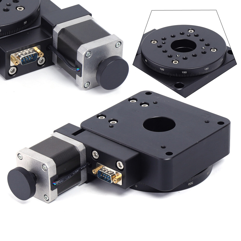 360° Motorized Rotary Stage Electric Rotating Plat Fitm Optical Motorized Stage