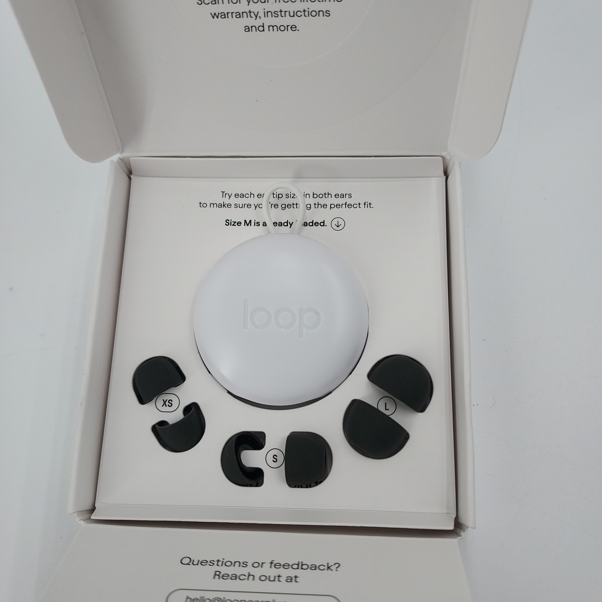 Loop Quiet 2 Noise Reduction Earplugs 14/21 Black New Open Box