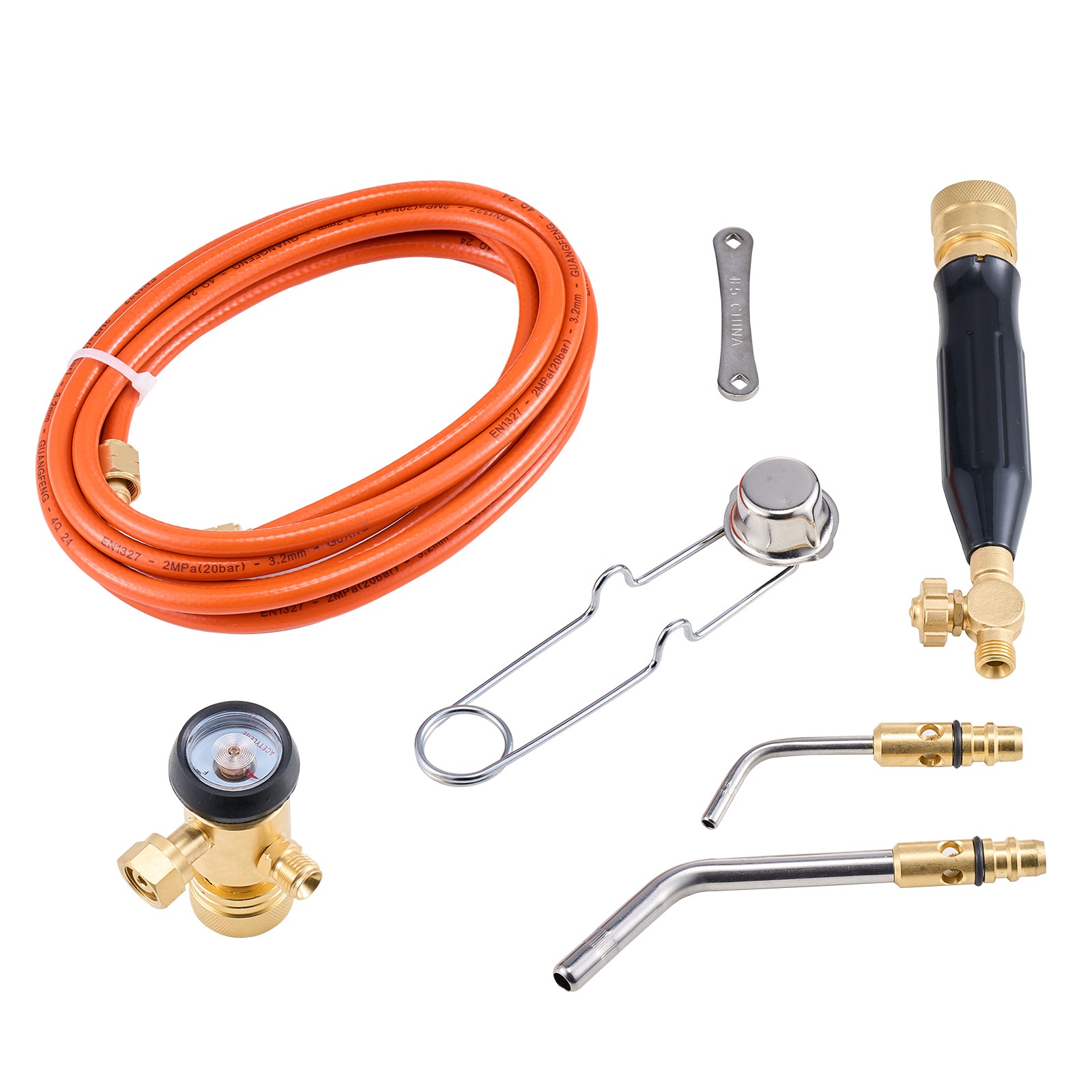 Air Acetylene Torch Kit Gas Torch and Welding Kit W/ Hose Regulator Valve