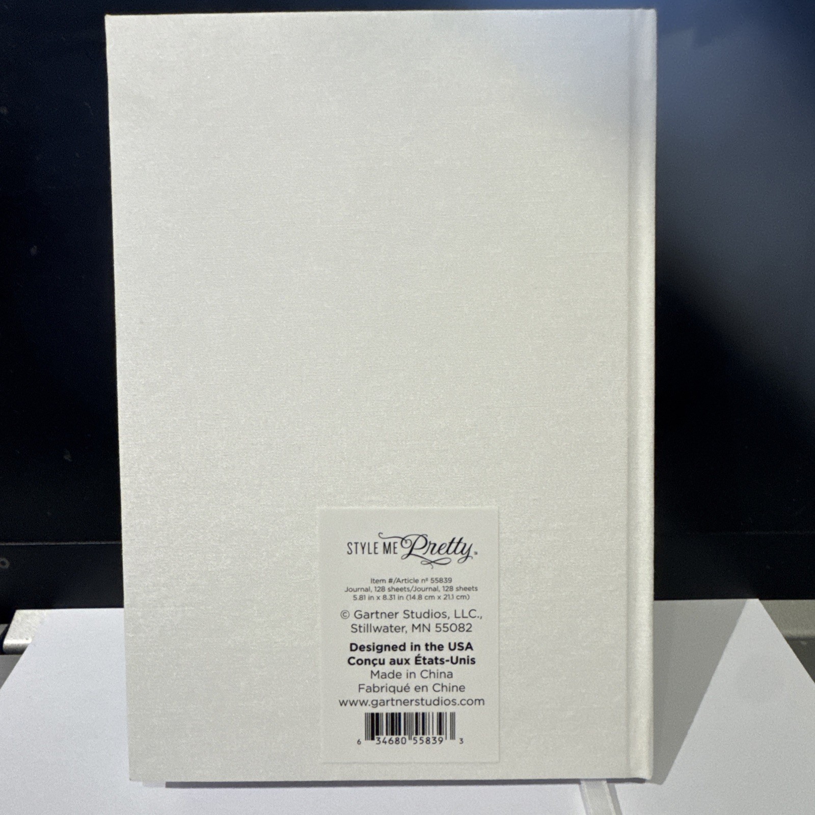 White the Memory Book Journal/128 Sheets/5.81 x 8.31″