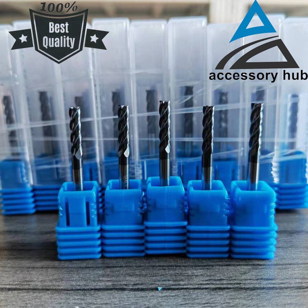 5PCS – 1/8″ x 1/2 x 1-1/2 4 FLUTE CARBIDE END MILL – TiALN COATED HRC55 USA