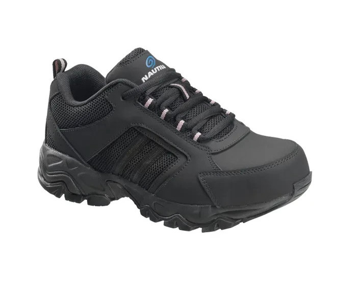 Nautilus Women’s Oxford Composite Safety Toe Sneaker Shoe Footwear Black N2150