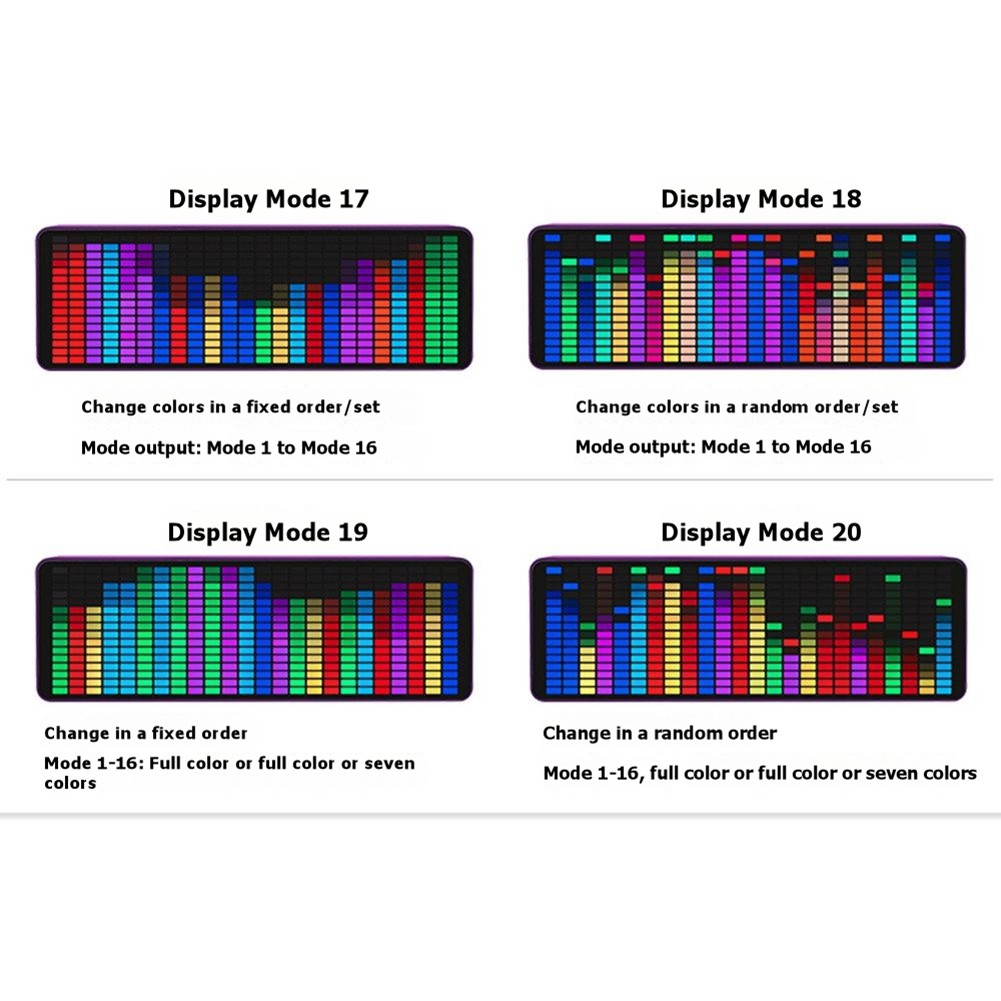 Dazzle Color RGB Music Spectrum Display, LED Pickup, Ambient Light, Electric2148