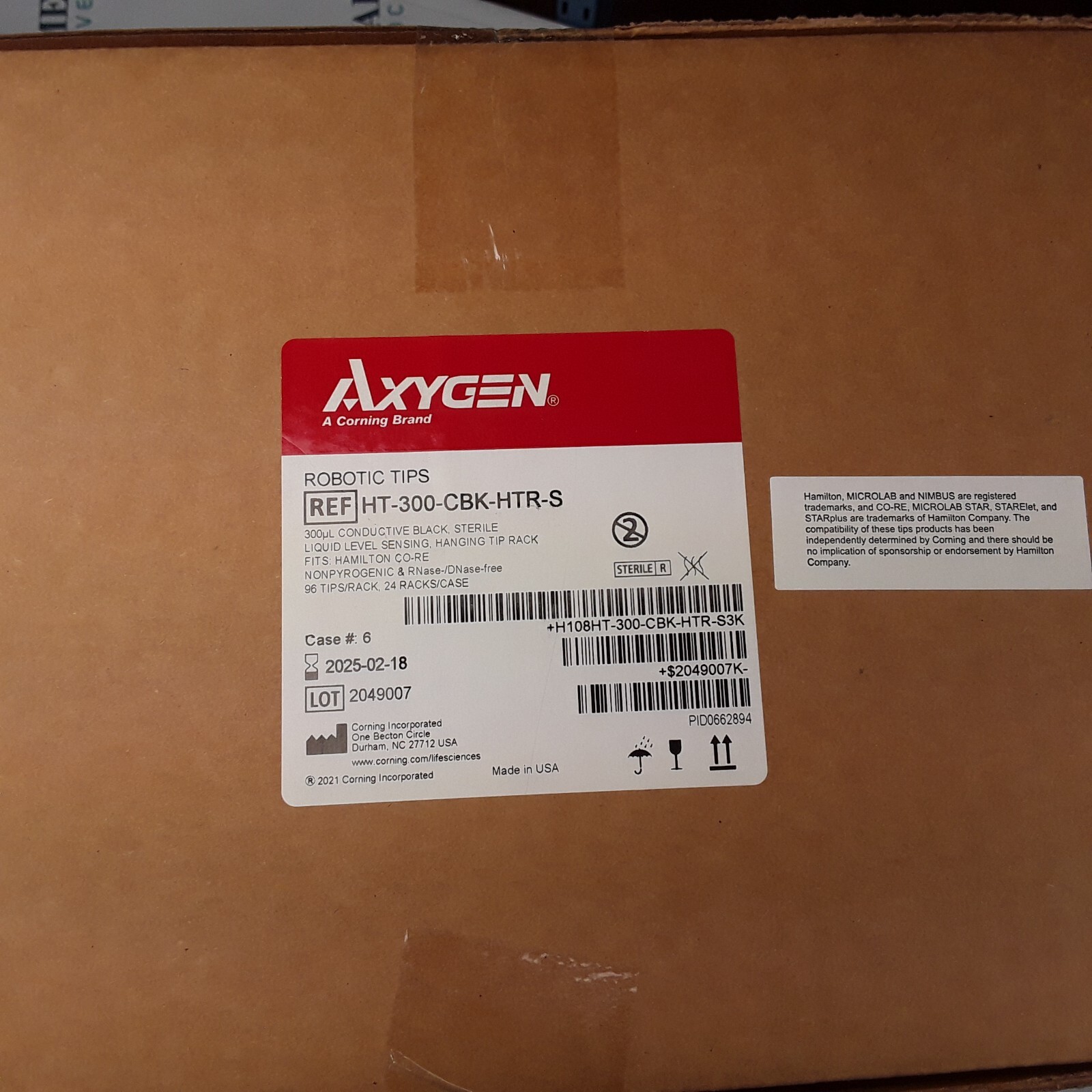 ROBOTIC TIPS – HT-300-CBK-HTR-S – AXYGEN – SEALED – NEW