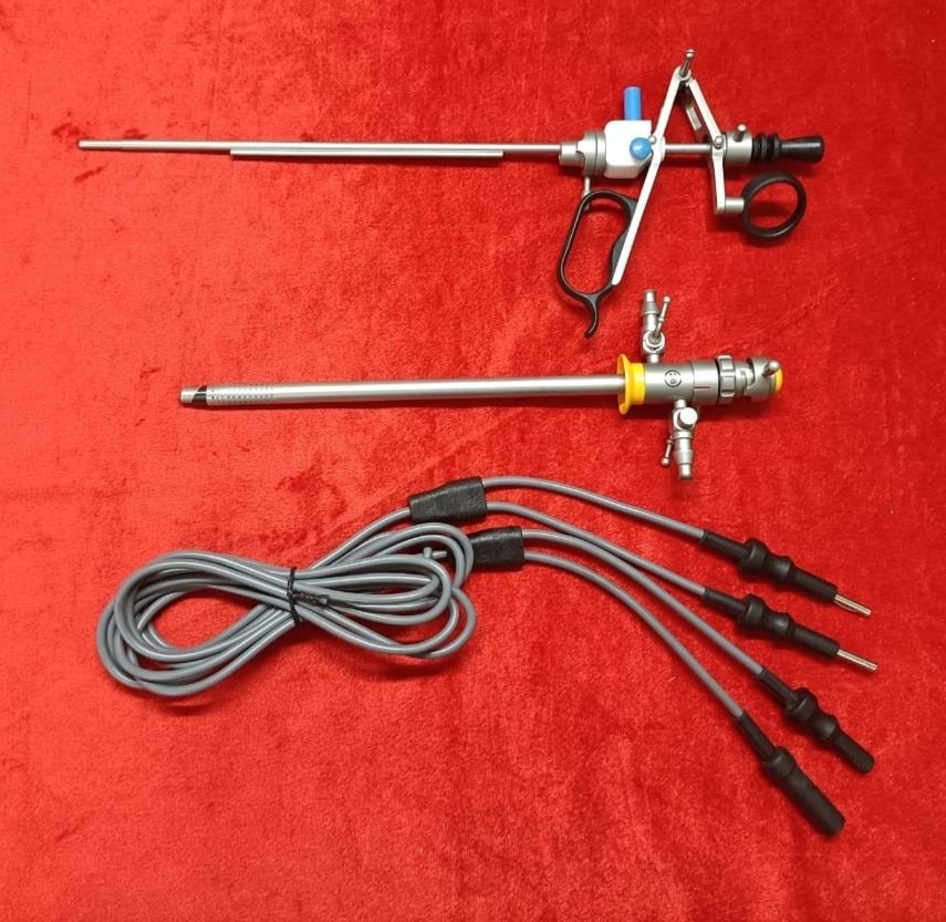Laparoscopic Bipolar Active Working Element Set 26fr SS Best Quality Reusable