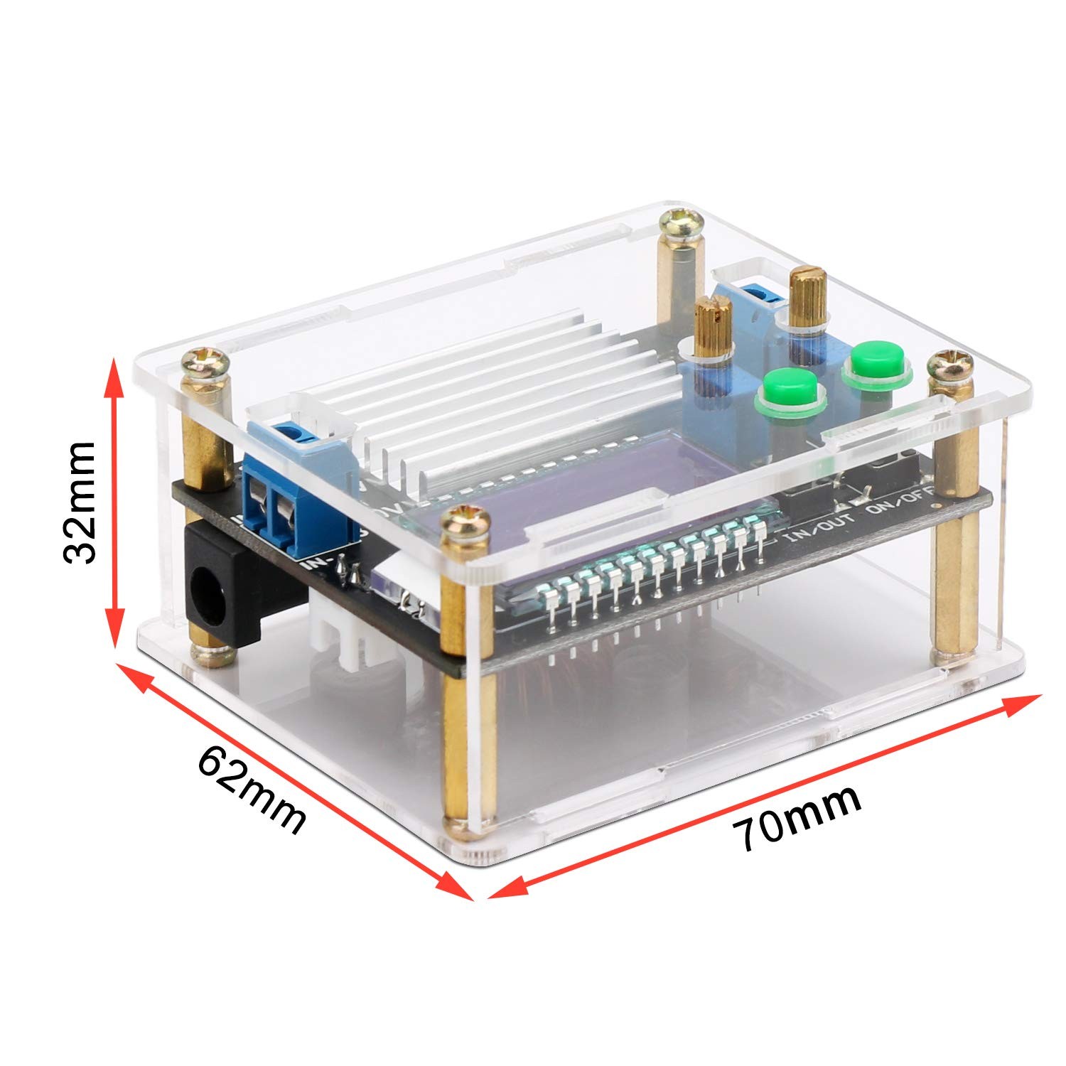 DROK Boost Buck Converter, DC 5.5-30V to 0.5-30V 5V 12V 24V Output Adjustable…
