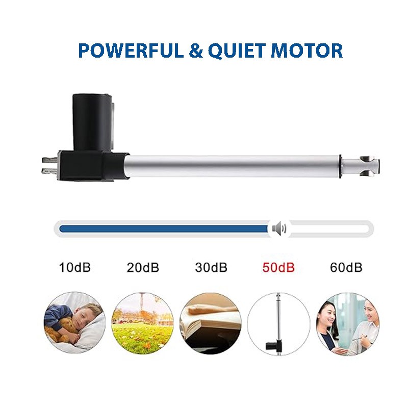 6000N 1320lbs 12V Heavy Duty Linear Actuator 2″ – 40inch 1000MM Stroke Electric