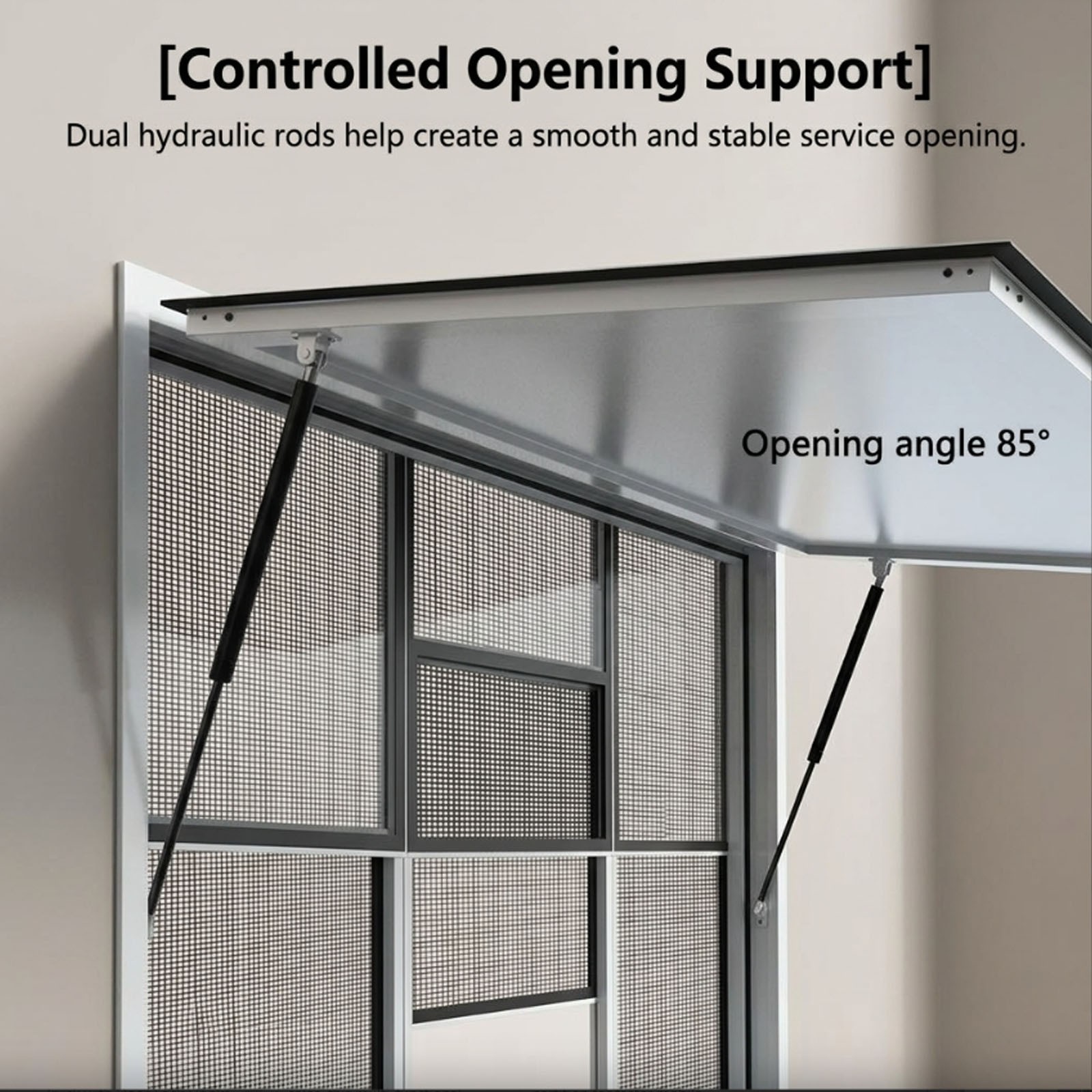 Concession Stand 60X36″Serving Window Food Truck Service Awning 6 Screen Windows