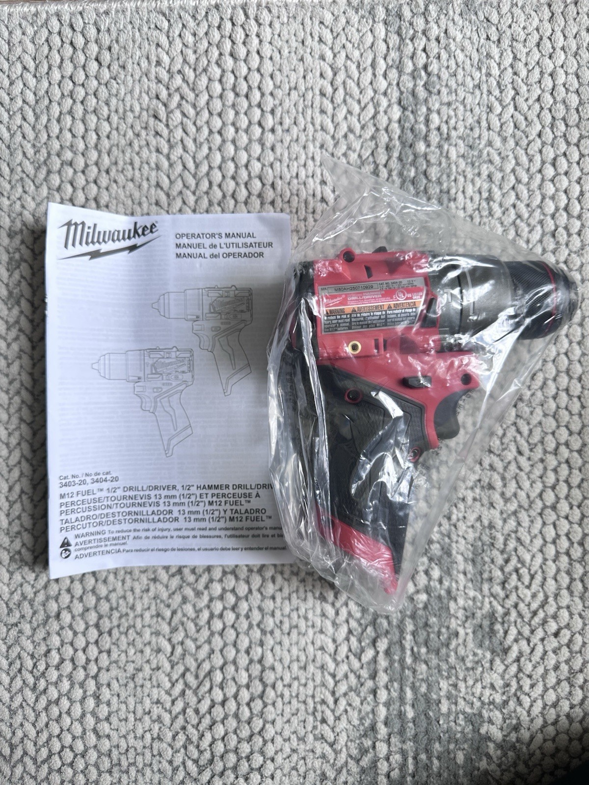 Milwaukee M12 FUEL 1/2″ Hammer Drill Driver GEN 3 3404-20 – BRAND NEW