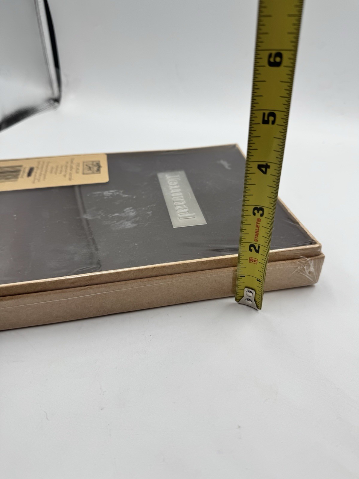 Premium Real LEATHER Journal NIB NRFB Silver Gilding Hubbed Spine Gift Boxed