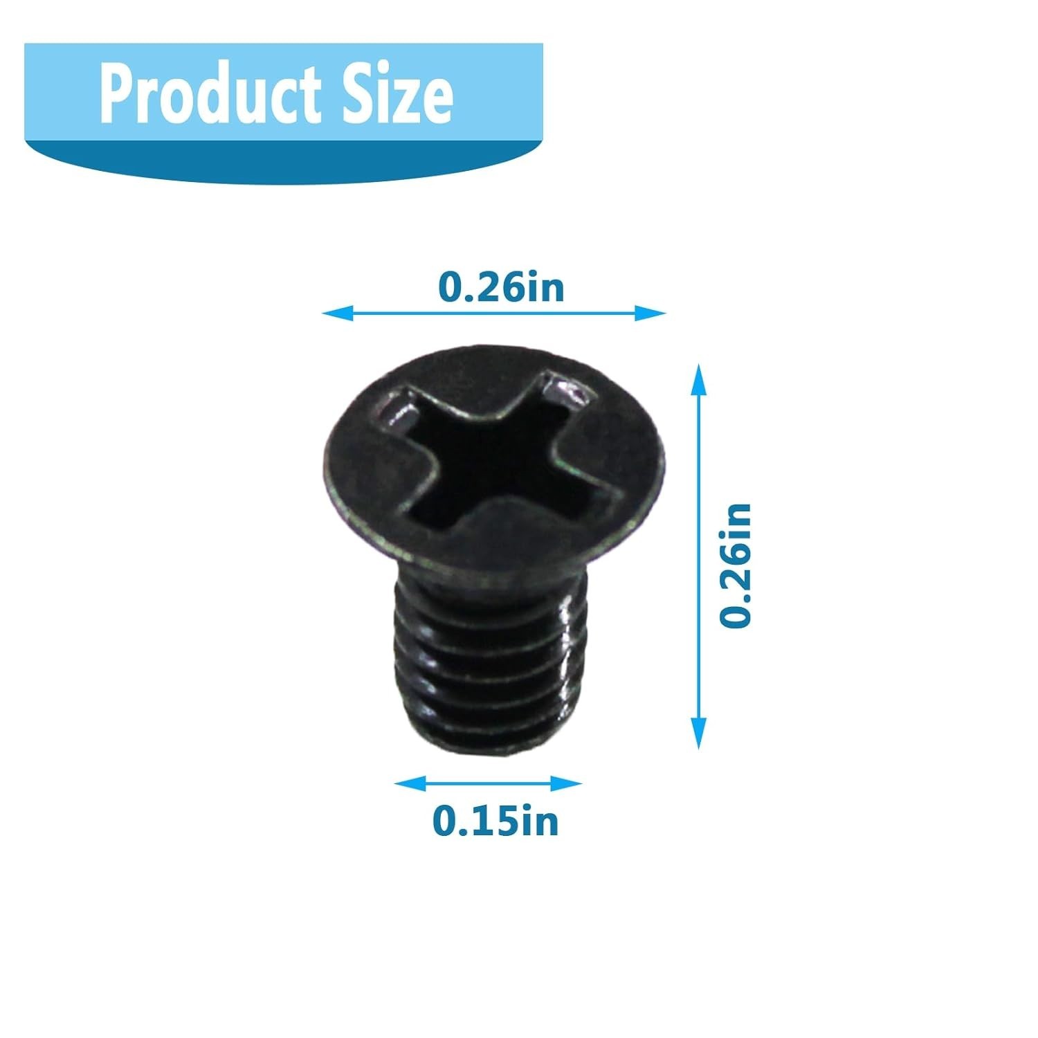 High-Strength M4 x 6mm Flat Head Screws – Compatible with Milwaukee Tools