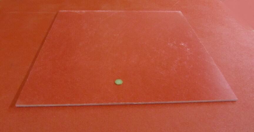 GPO3 Electrical Red Fiberglass Sheet 1/4″ Thick x 24.0″ Wide x 24.0″ Long