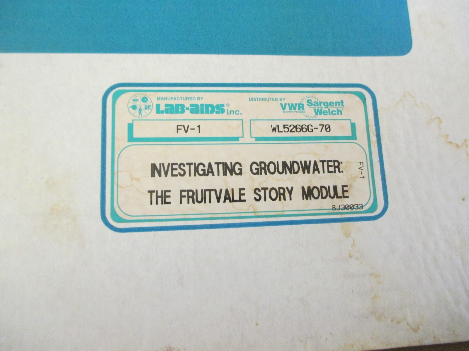 SEPUP Lab-Aids Investigating Groundwater The Fruitvale Story Science Education
