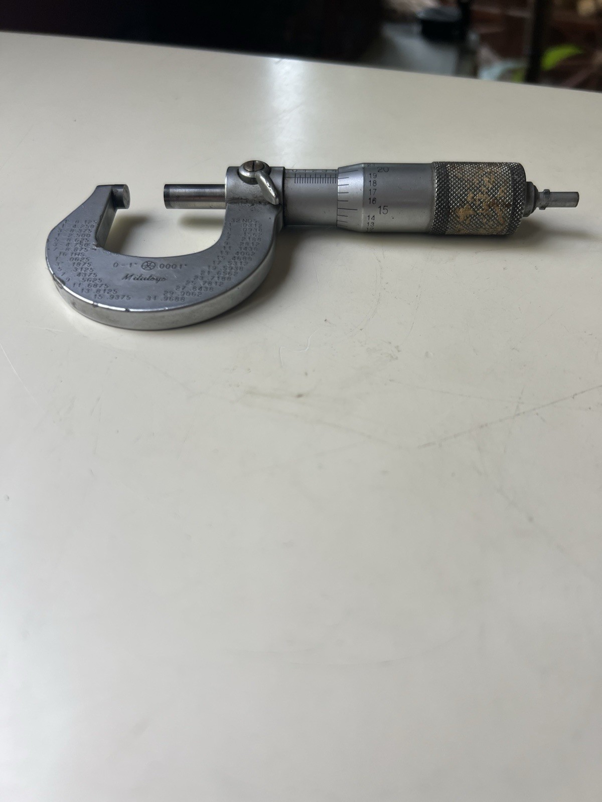 Mitutoyo Micrometer 0-1” .0001” Made in Japan
